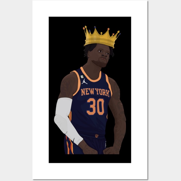 Julius Randle digital illustration Wall Art by fmmgraphicdesign